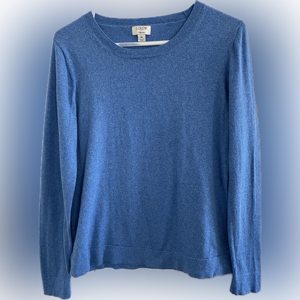 J. Crew Teddie Cotton Crew Neck Sweater - Size Medium - EUC!